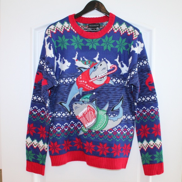 Blizzard Bay Other - Sharks Christmas sweater (men’s M) (NWT)